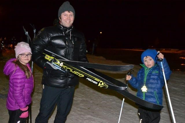 Synne, Ivar og Axel Erdal.